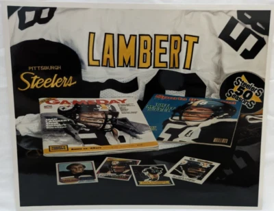 Camiseta deportiva promocional de los Pittsburgh Steelers Jack Lambert 8x10 foto brillante sin firmar Foto 1 de 2