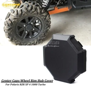 For Polaris RZR XP 4 1000 Turbo 2016 Center Caps Wheel Rim Hub Cover Cap Black - Picture 1 of 10