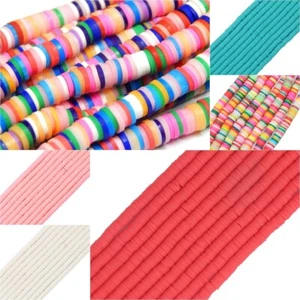 Heishi Perlen Polymer Clay Perlen aus Vinyl 6mm Disc 400stk Heishi Scheiben - Bild 1 von 37