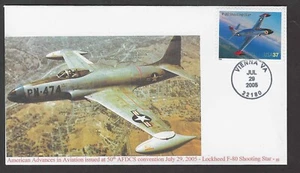 #3921 37c Lockhead P-80 Shooting Star - 50th AFDCS Convention Cachet FDC - Picture 1 of 2