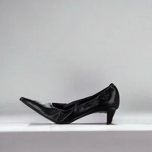 Bombas Prada Y2K Vintage Scrunch Huggie Punta Ballet Gatito - Imagen 1 de 8