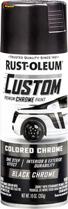 343346 Automotive Custom Chrome Spray Paint, 10 Oz, Black - Picture 1 of 12
