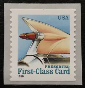 1996 Scott #2910, 15¢, AUTOMOBILE TAIL FIN - Coil Linerless Single - Mint NH - - Picture 1 of 1