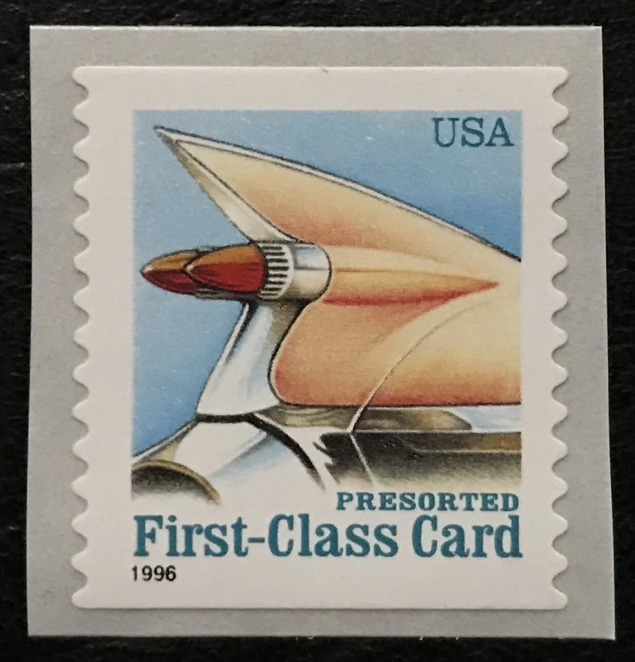 1996 Scott #2910, 15¢, AUTOMOBILE TAIL FIN - Coil Linerless Single - Mint NH -   - Image 1 of 1