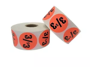 3/$3.00 Stickers 1.5" Round Bright Colored Retail Sale Adhesive Labels 1000 (10) - Picture 1 of 4