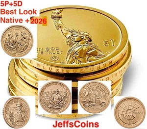 2026 PD Innovation Native Dollar 10 Set IA WI CA Jobs Apple MN Best P D Presale - Picture 1 of 24