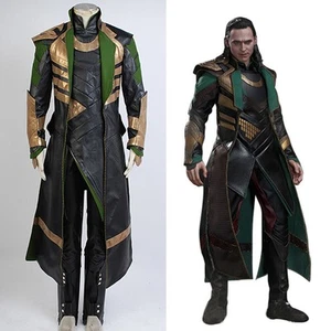 Thor The Dark World Avengers Loki Cosplay Costume Suit Halloween Uniform Outfit - Picture 1 of 8