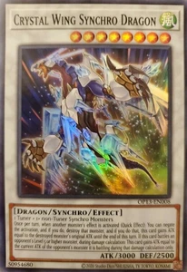 Crystal Wing Synchro Dragon OP13-EN008 Super Rare OTS Tournament Pack 13 NM - Picture 1 of 1