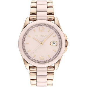 Coach Women's Greyson Pink Dial Watch - 14504188 - Picture 1 of 1