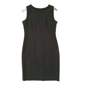 90s Sag Harbor Dress Petite Olive Green Sheath Sleeveless Womens Size 6P Chic - Picture 1 of 6