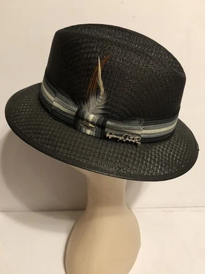 Sombrero Lowrider Para Hombre Danny De La Paz Signature Negro Gris Banda Talla 7 Foto 1 de 4