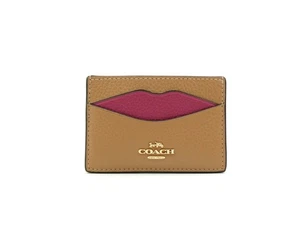 Coach Latte Multi Lip Slim Card Case NWT CW926 - Picture 1 of 8