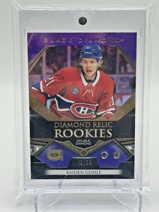 2022-23 UD Black Diamond Relic Rookies Doble Púrpura Kaiden Guhle/25 #BDR-KG - Imagen 1 de 2