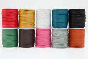 gewachste Baumwollschnur, Schmuckband, Bastelschnur, Kordel, - Bild 1 von 21