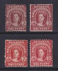 Bahamas QV 1d Stamps MM, No Gum. Cat approx £300?