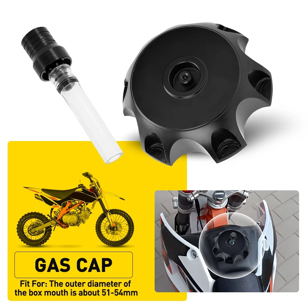 JFG RACING 6 Piezas De Tapa De Gasolina Para Motocicleta, Tubo De