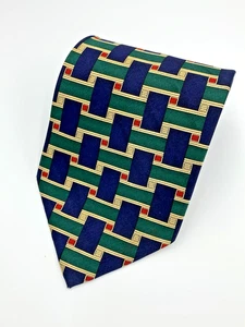 Dunhill Men's 100% Silk Men's Necktie Geometric 58.5" L - Picture 1 of 5