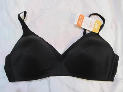 NWT Women's WARNER'S Black Padded BRA Size 38C - Image 1 of 4