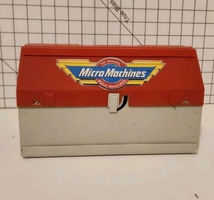 VTG 1988 Micro Machines Play Set Galoob Super City Toolbox Action Playset 2 Cars - Picture 1 of 14