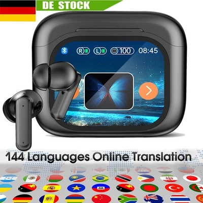 144 Sprachen AI Übersetzer Echtzeit Übersetzer Kopfhörer live Übersetzungsgerät - Bild 1 von 4