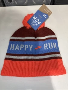 Brooks Heritage Pom Beanie “Happy Run”- Brand New With Tags - Picture 1 of 5