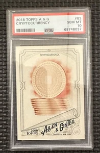2018 Topps Allen & Ginter Bitcoin Rookie Card PSA 10 #83 - Picture 1 of 2