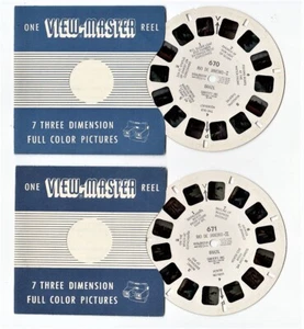 View Master RIO DE JANEIRO I + II Brazil - 2 dischi 670 671 Sawer's 1948 - Picture 1 of 1