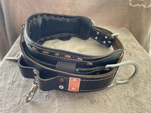 Bashlin 88X 2D-Ring Leather Climbing Belt Size D24 - Picture 1 of 7