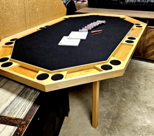 KESTELL 10 PLAYER POKER TABLE  Very Good Condition    Local Pickup Rockford, IL - Picture 1 of 2
