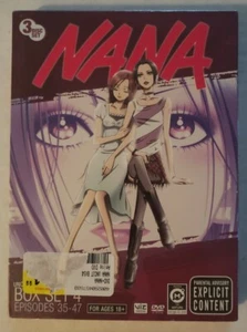 NANA Uncut BOX SET 4 Episodes 35-47 3 Disc DVD 2009 VIZ Media ANIME New & Sealed - Imagen 1 de 6