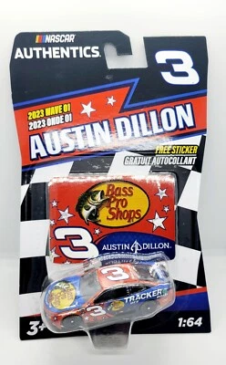 Nascar Authentics 2023 Wave 1 Austin Dillon 3 Bass Pro Shops Salutes Race Car  - Image 1 of 4