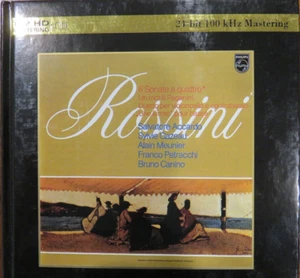 SUPER RARE - ROSSINI: 6 Sonate a Quattro - Salvatore Accardo - K2HD/CD -Pristine - Foto 1 di 3