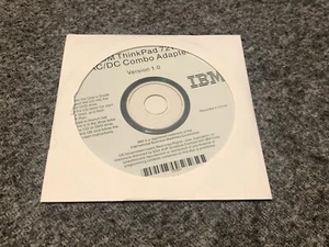 Genuine New IBM ThinkPad 72W AC/DC Combo Adapter Ver 1.0 Documentation CD - Picture 1 of 2
