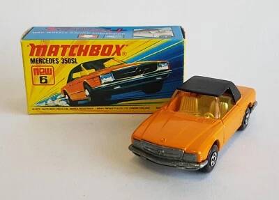 Matchbox Superfast No. 6, Mercedes 350SL Superb Pristine Mint Condition - Image 1 of 4