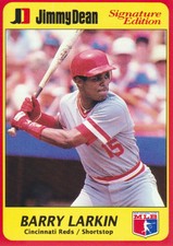 1991 Jimmy Dean Baseball #10 Barry Larkin Cincinnati Reds