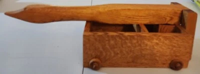 Vintage Handmade Wooden/Oak,  Goose Neck Wallnut (Or Other Nuts) Shell Cracker. - Image 1 of 4