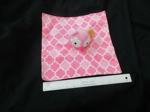 boppy pink owl lovey pink and orange blanket - Picture 1 of 5