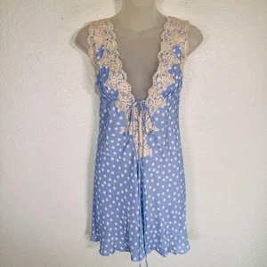 Rumored Dress Womens XS Polka Dot Lace Mini Slip Romantic Resort Cruise Vacay - Picture 1 of 10