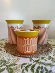 Johnathan Alder Happy Chic Kitchen Canister Set Mod Vintage Mad Men MCM Retro - Picture 1 of 9