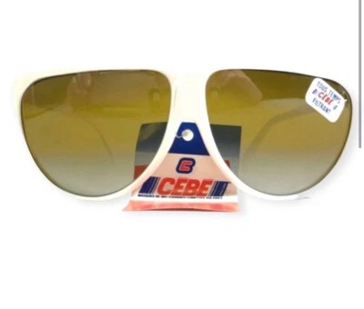 Gafas de sol vintage CEBE blancas, estilo aviador, existencias muertas, hechas en Francia, unisex Foto 1 de 4