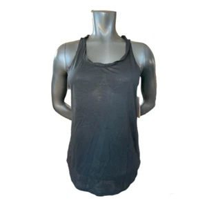 Nike Dri Fit Damen Twist Tank Top Schwarz Ärmellos U-Ausschnitt Training S Neu - Bild 1 von 8