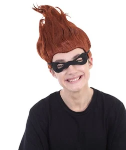 Incredibles 2 Syndrome Mens Cosplay Halloween Party Full Wig Brown Hair HM-650 - Picture 1 of 10