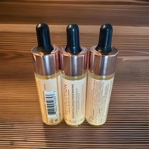 3 Pack - Makeup Revolution Baking Oil Hydrate Application Prep 0.61 Fl Oz - Afbeelding 1 van 2