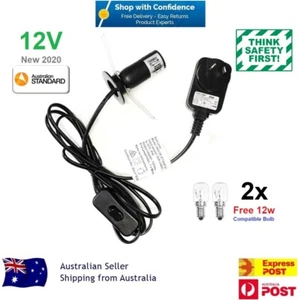NEW Himalayan Salt Lamp Power Cord Replacement 12V SES E14 Plus FREE Globe/Bulbs - Picture 1 of 8