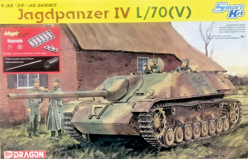 DRAGON SMART KIT 1:35 KIT CARRO ARMATO JAGDPANZER IV L/70(V)  MAGIC TRACK   6397 - Immagine 1 di 1