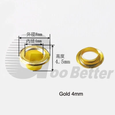 Double Sided Eyelet Washer Leather Craft Repair Grommet 4mm 5mm 6mm 8mm 10mm - Image 1 of 4