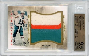 2009 SPORTKINGS BOX TOPPER - 1/1 GAME-USED DAN MARINO MEMORABILIA! - BGS 9.5 - Picture 1 of 2