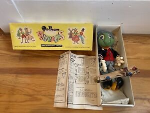 Vintage Disney Pelham Puppet Marionette England - Jiminy Cricket With Box Manual