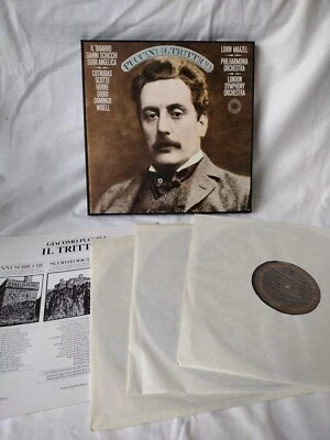 PUCCINI IL TRITTICO LORIN MAAZEL 1978 CBS MASTERWORKS SERIES X3 VINYL LP BOXSET - Image 1 of 4