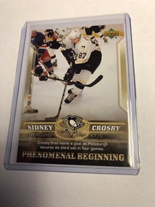 2005-06 UD Phenomenal Beginning Sidney Crosby Rookie Card #8 RC